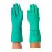 LUVA FLOCADA NITRILO VERDE SOLVEX 37-675